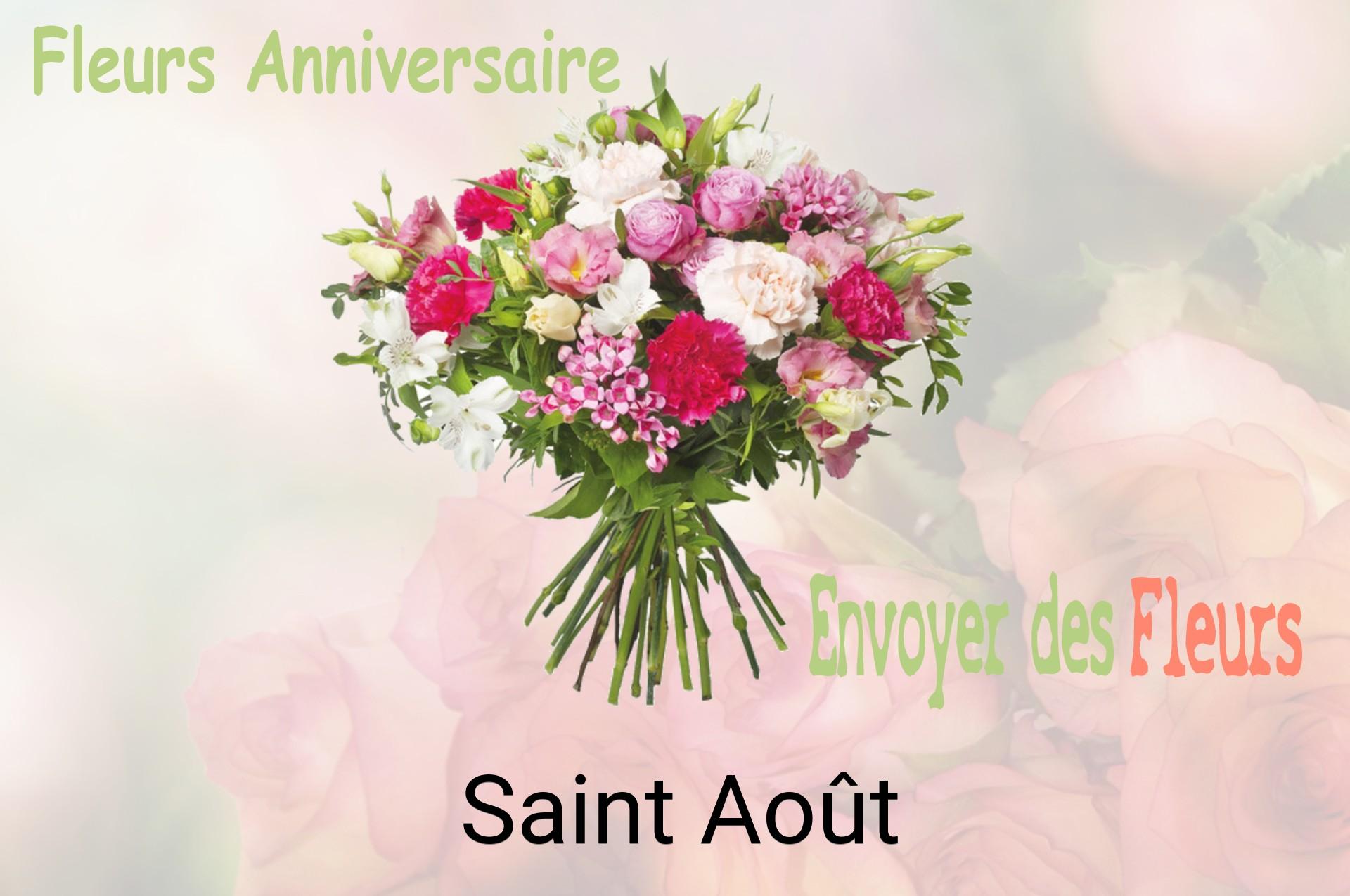 Bouquet de fleurs d’anniversaire livré à Saint-Août
